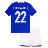 Frankreich Theo Hernandez #22 Fußballbekleidung Heimtrikot Kinder EM 2024 Kurzarm (+ kurze hosen)